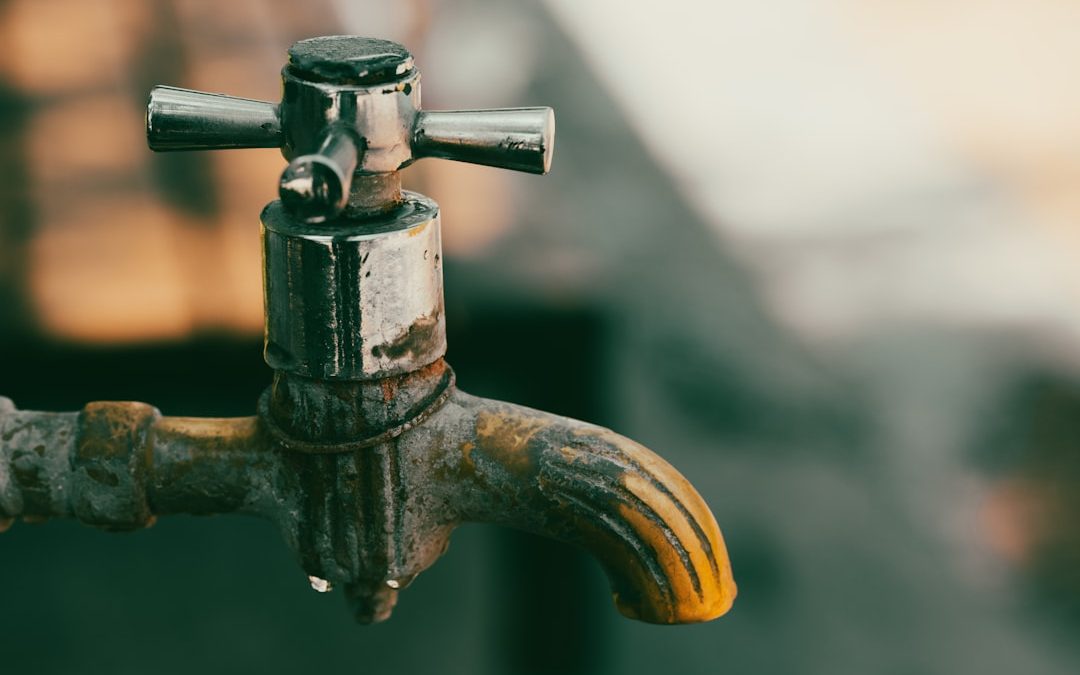 Photo water filter cleaning