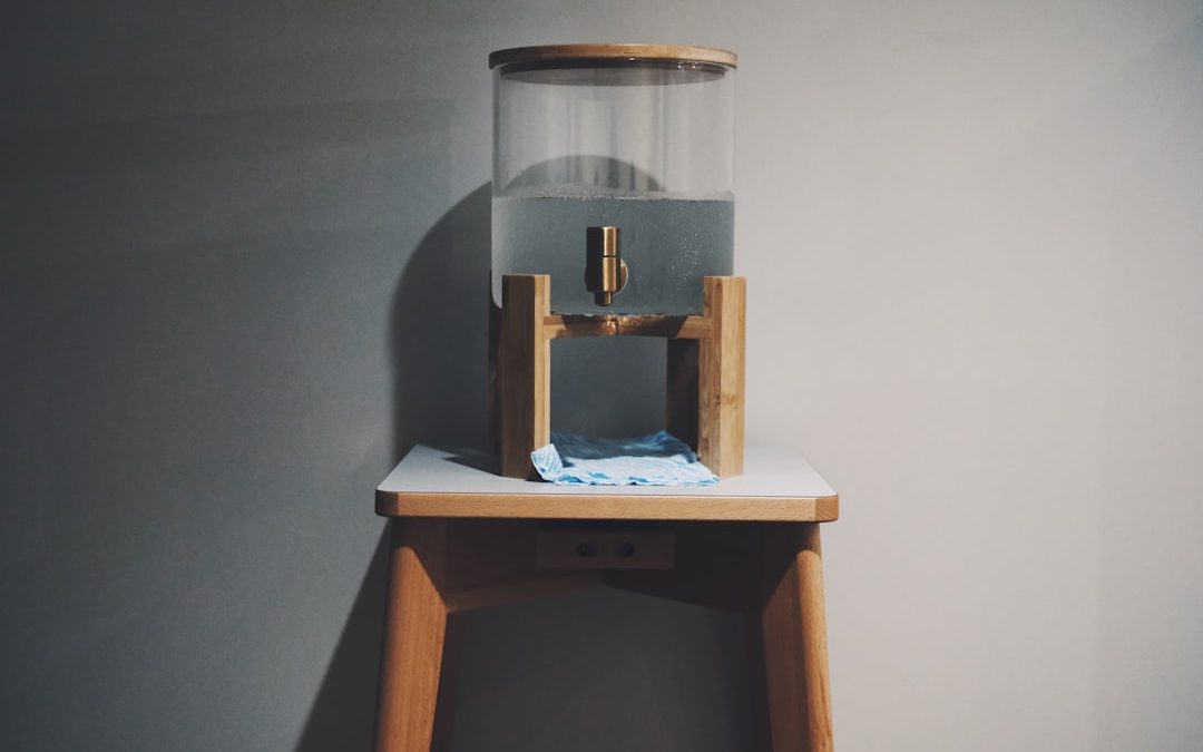 Photo water filter replacement